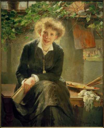 Portrait of Jeanna Bauck by Bertha Wegmann